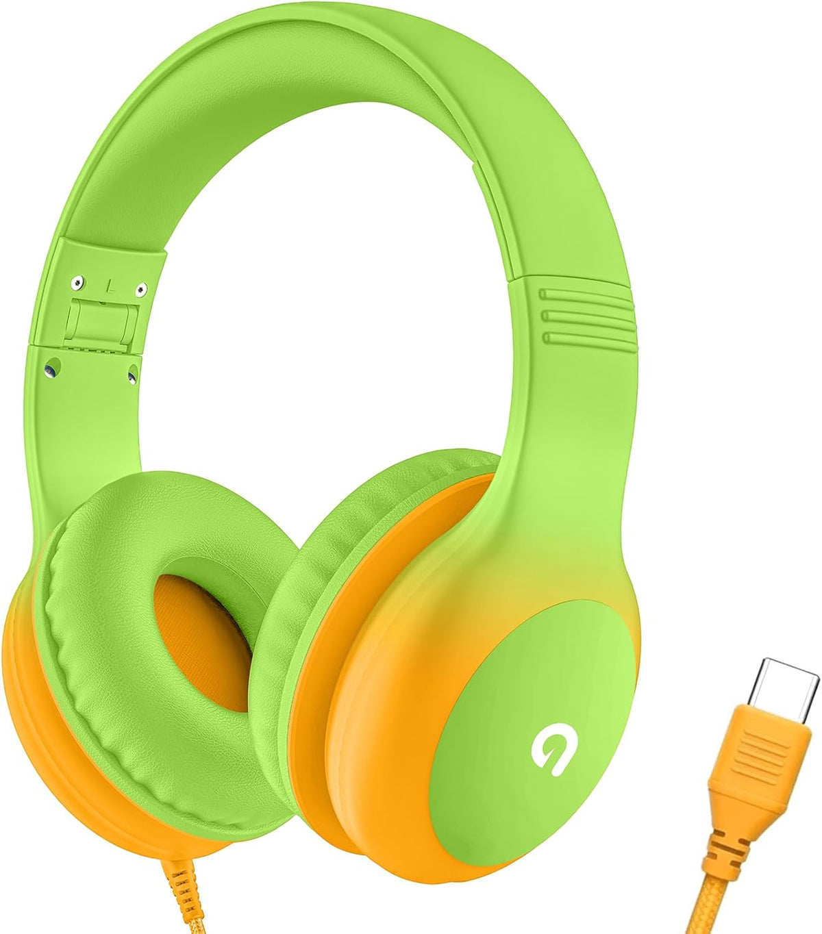 85dB ADOOPE Wired Kids Headphones with USB C Plug, Safe Volume, Adjustable Headband, Tangle-Free Cord Headphones
