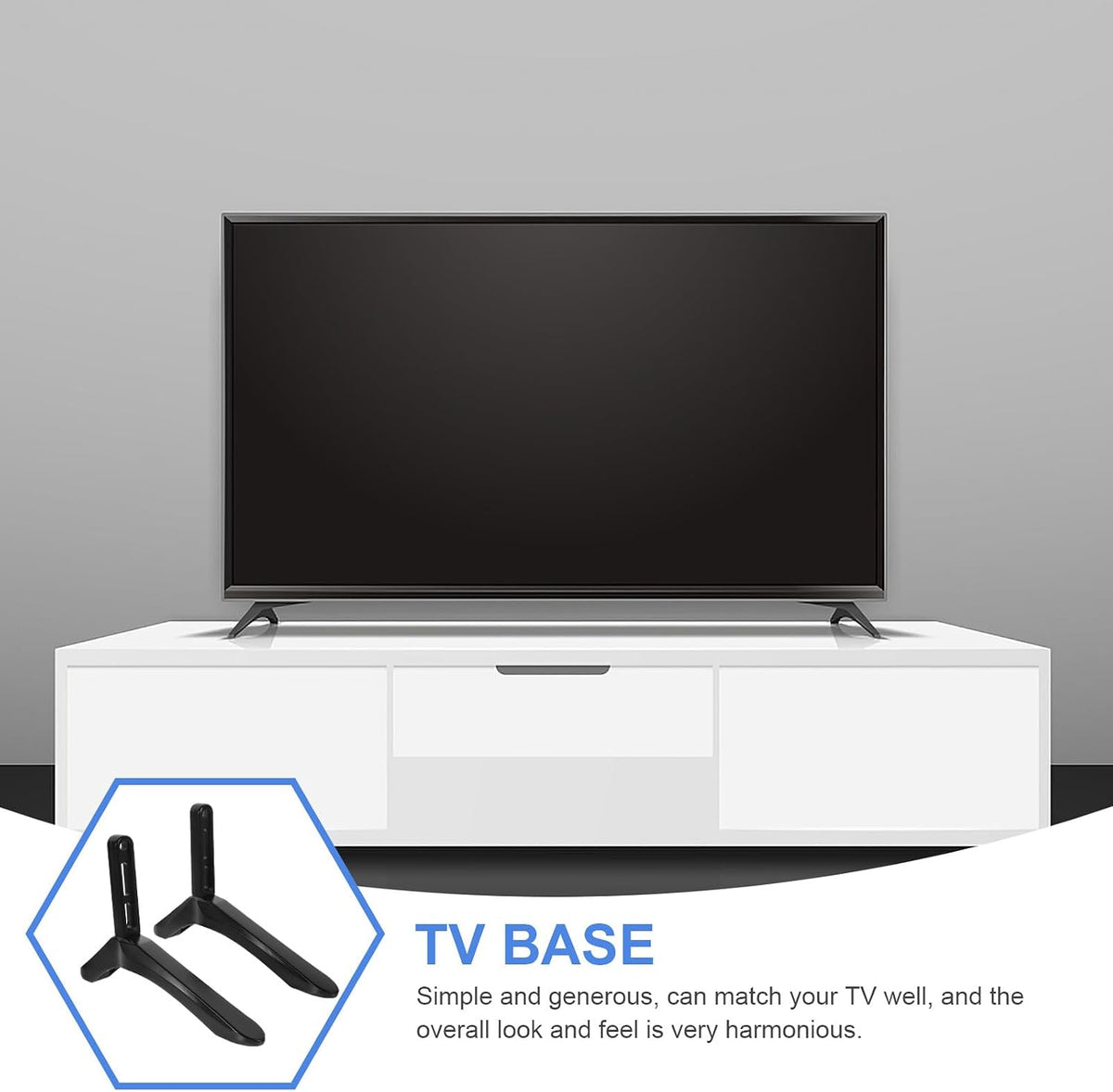 ifundom Tv Bracket and Replacement Tv Stand with Screws for Flat Screen Televisions for Home and Office Use