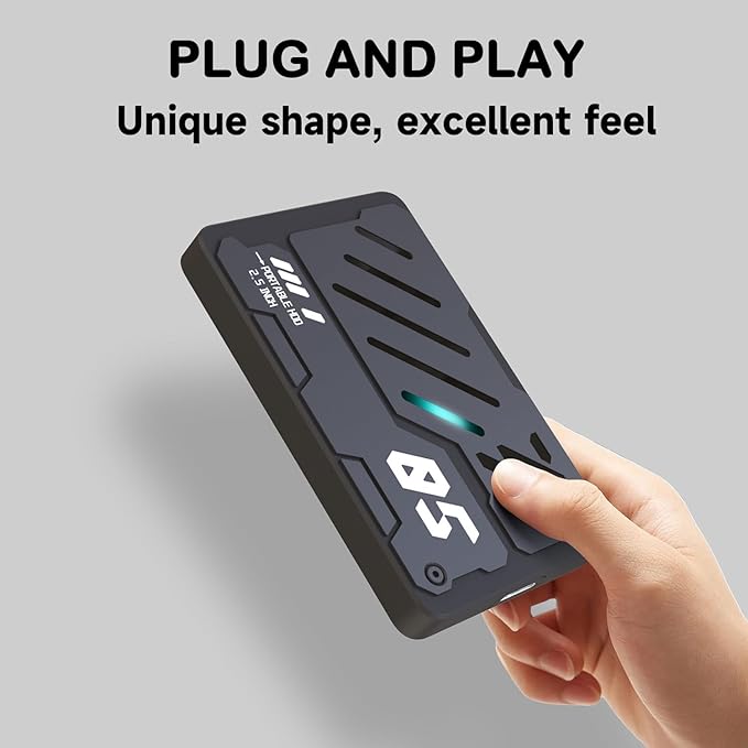 Ultra Slim Portable External Hard Drive USB 3.0 HDD Storage for PC Laptop Mac Xbox one PS4 PS5 (320GB)