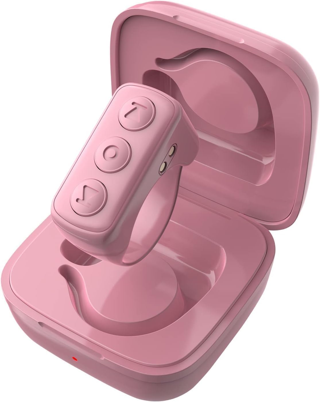 ADZERD Remote Control for TikTok, Page Turner for iPhone/iPad, Bluetooth Camera Video Recording Remote, Scrolling Ring for TIK Tok, Compatible with iOS/Android Phones & Tablets - Pink