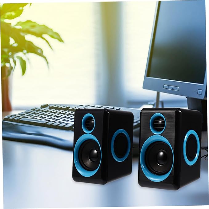 Mini USB 2.0 Computer Speakers for Desktop Laptop Pc Compact Loudspeaker Box with Dc5v Power Portable Home Office Mini Sound System