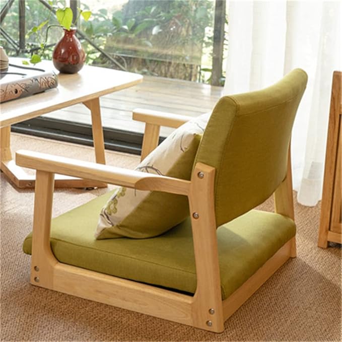 Office Chair Gaming Chair Computer Chair Leisure Chair for Bay Window Floor Tatami Legless Chair with Upholstery Seat Cushion Home Furniture