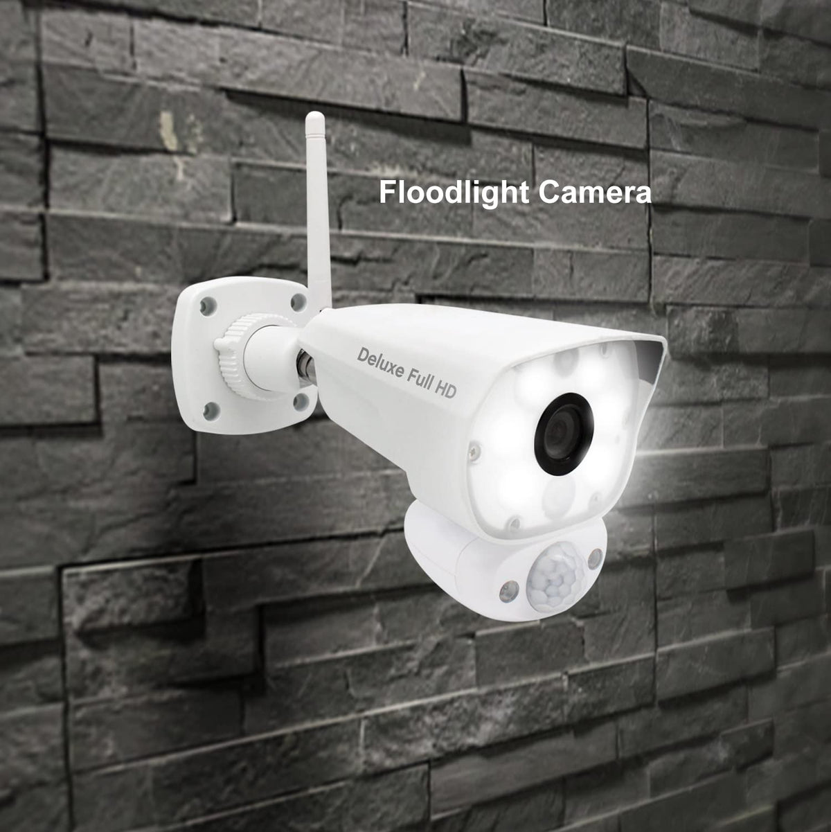 CasaCam GuardainCam Deluxe | AC Powered 1080p Floodlight Camera for VS5802, VS5102A, VS5072 and VS5002 Wireless Security System | Add-on Camera