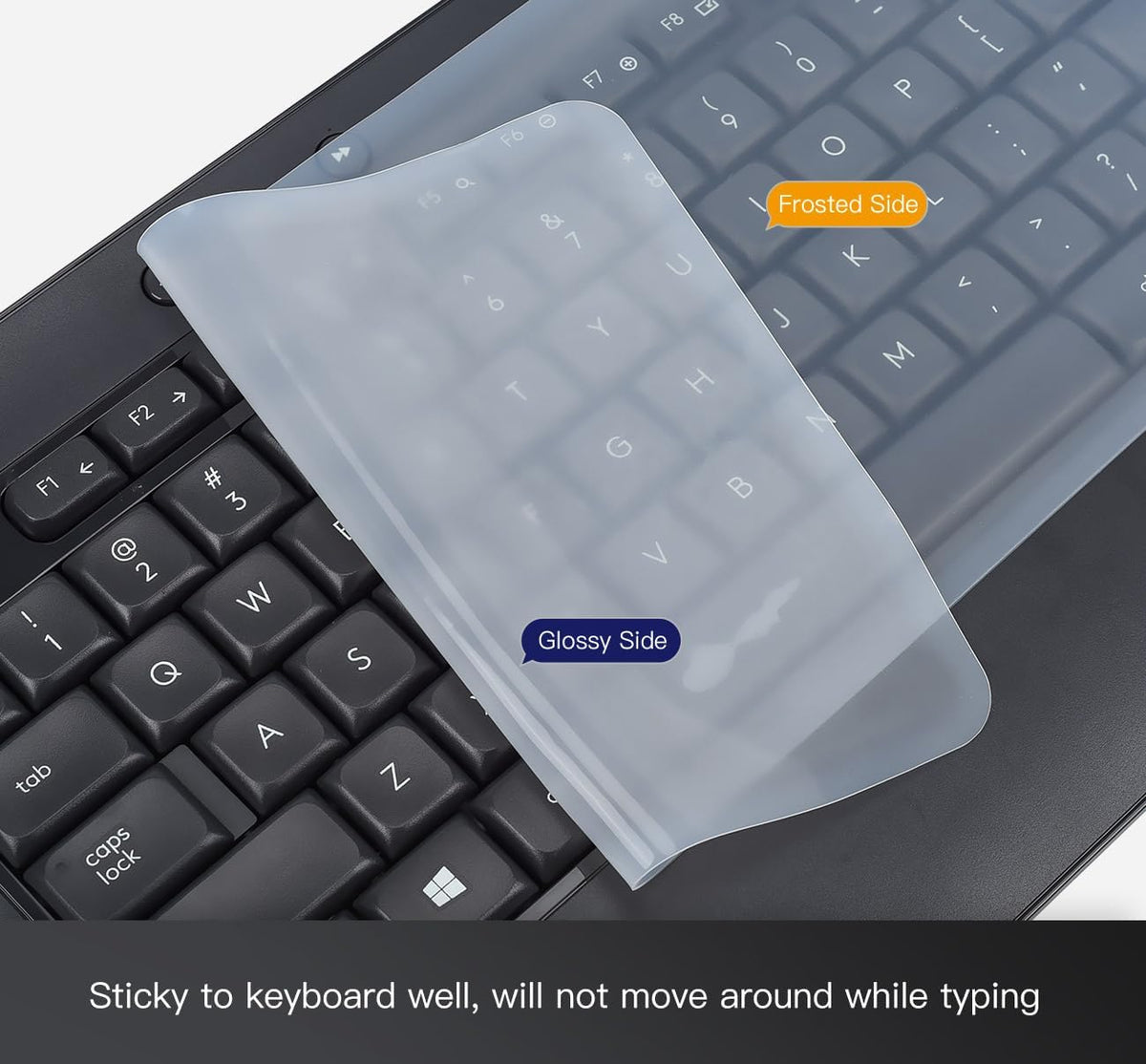 imComor 17.7" 5.5") Universal Keyboard Cover Skin for Standard Size PC Computer Desktop Keyboard Ultra Thin Silicone