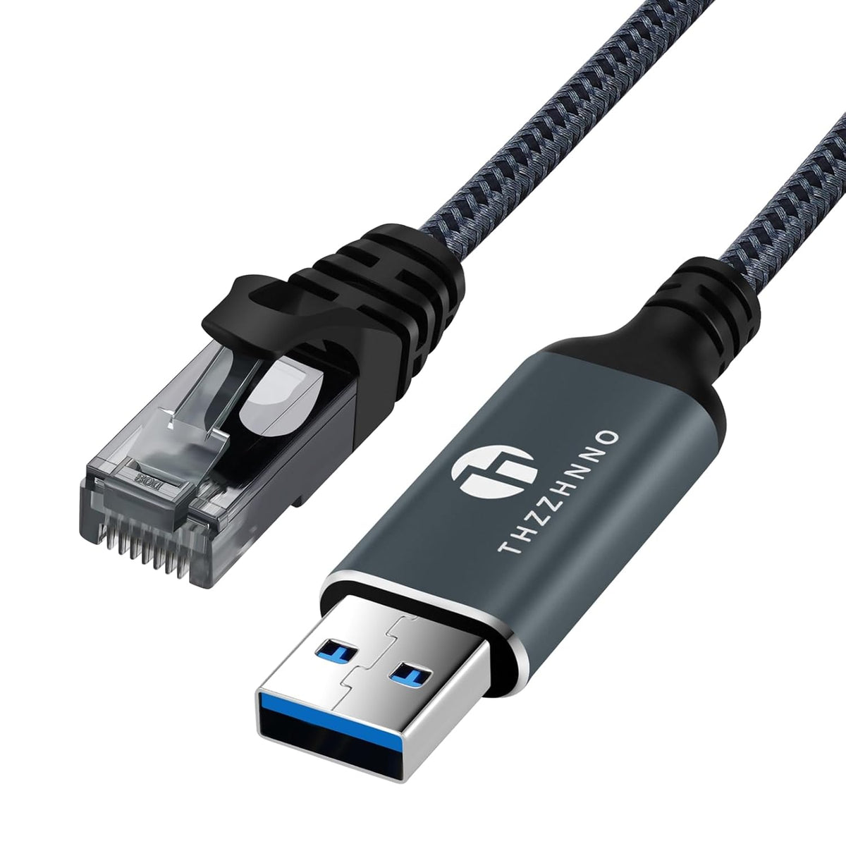 6.6FT, 3.0 RJ45 10/11, USB to Ethernet Cable USB A to Male Cable Directly Connected Gigabit LAN Network, Compatible