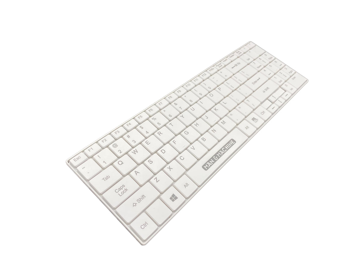 Man & Machine Its Cool Keyboard, Washable - White