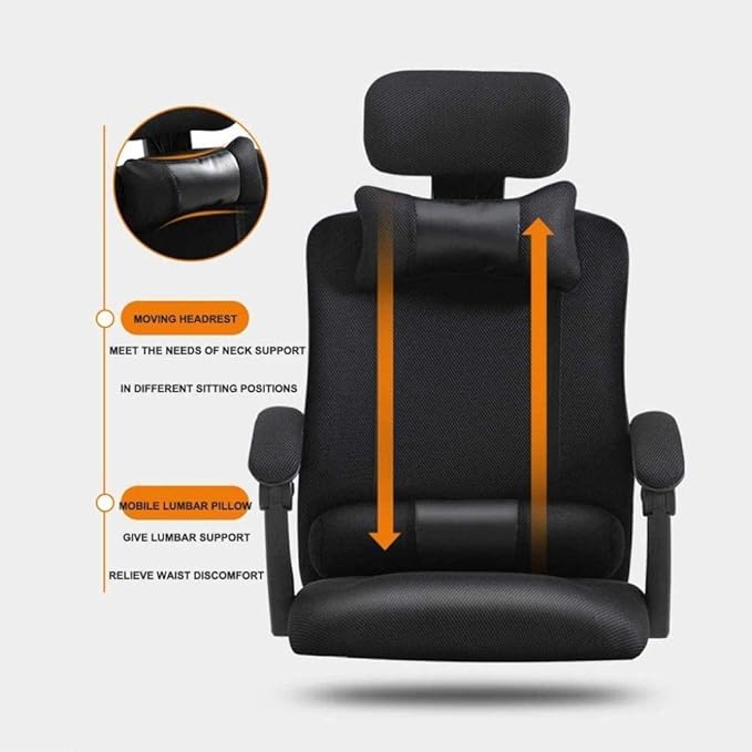 Office Chair Gaming Chair Office Chair with Arms Reclining Leather Computer Chair Swivel Office Chair with Footrest Adjustable Headrest and Lumbar Support (Color : Red Size : M)
