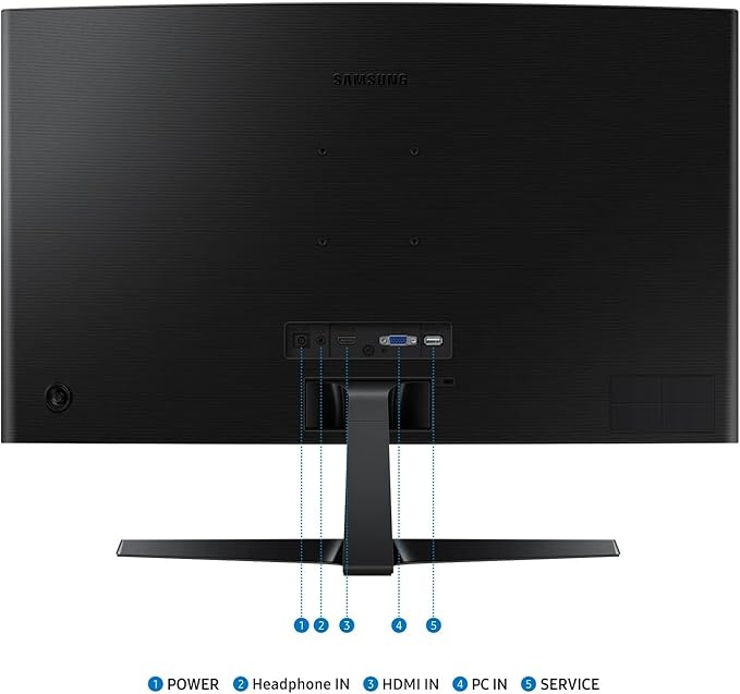 Samsung S3 Series 27 LED Curved Computer Monitor 100Hz 4ms FHD(1920x1080) AMD FreeSync Monitor HDMI Black with HDMI Cable