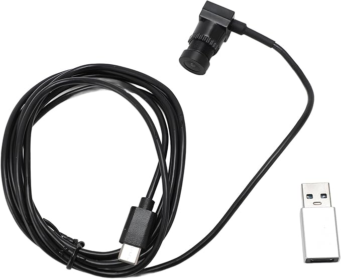 Full HD Webcam with Built in Microphone 1080P Video and Wide Angle Camera for Desktop PC or Laptop Computer 1.5m Plug and Play Fixed Focus USB Type C Webcam