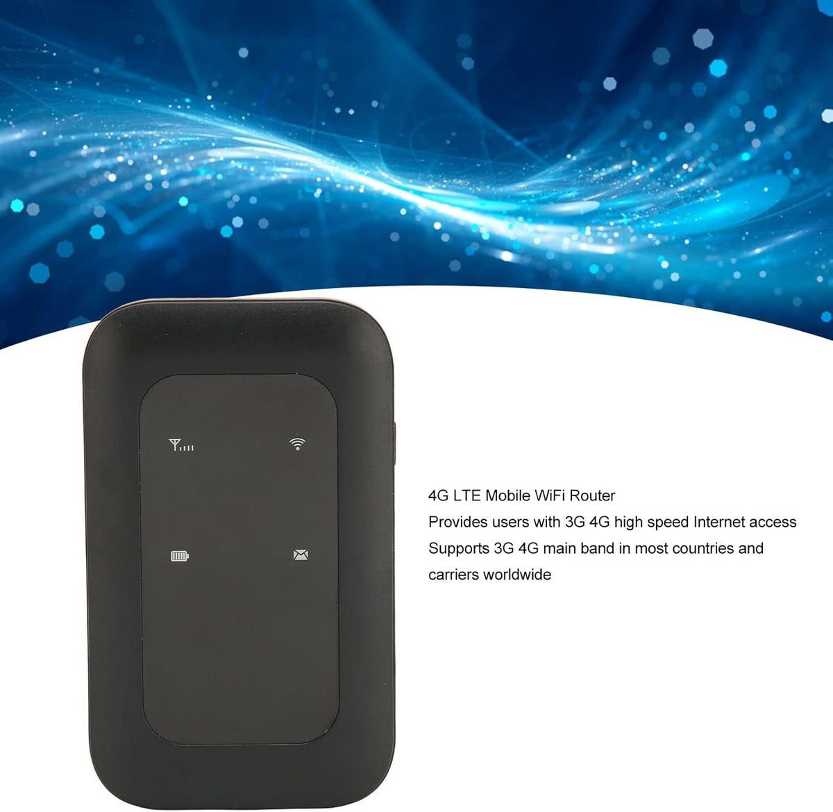 Hilitand 4G 150Mbps 10 LTE Router, Portable Travel Hotspot with SIM Card Slot for Car Users Business Travelers