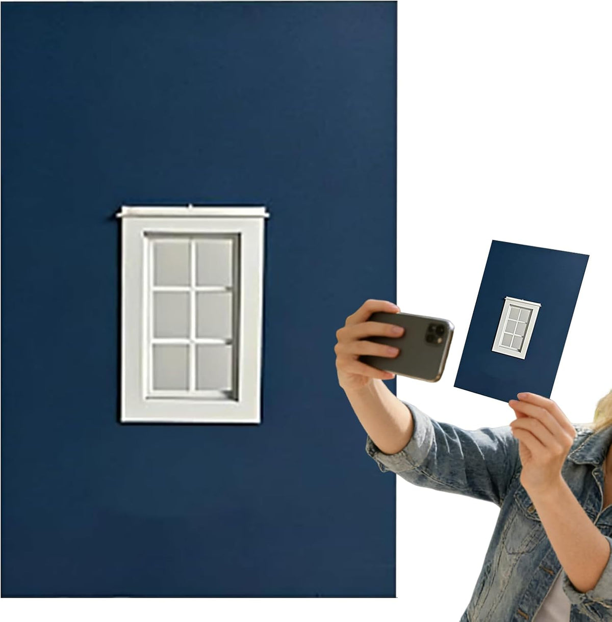 Generic Window Frame Photo Prop | Reusable Outdoor Picture Framing Viewfinder - Travel Photos Window Frame Props |