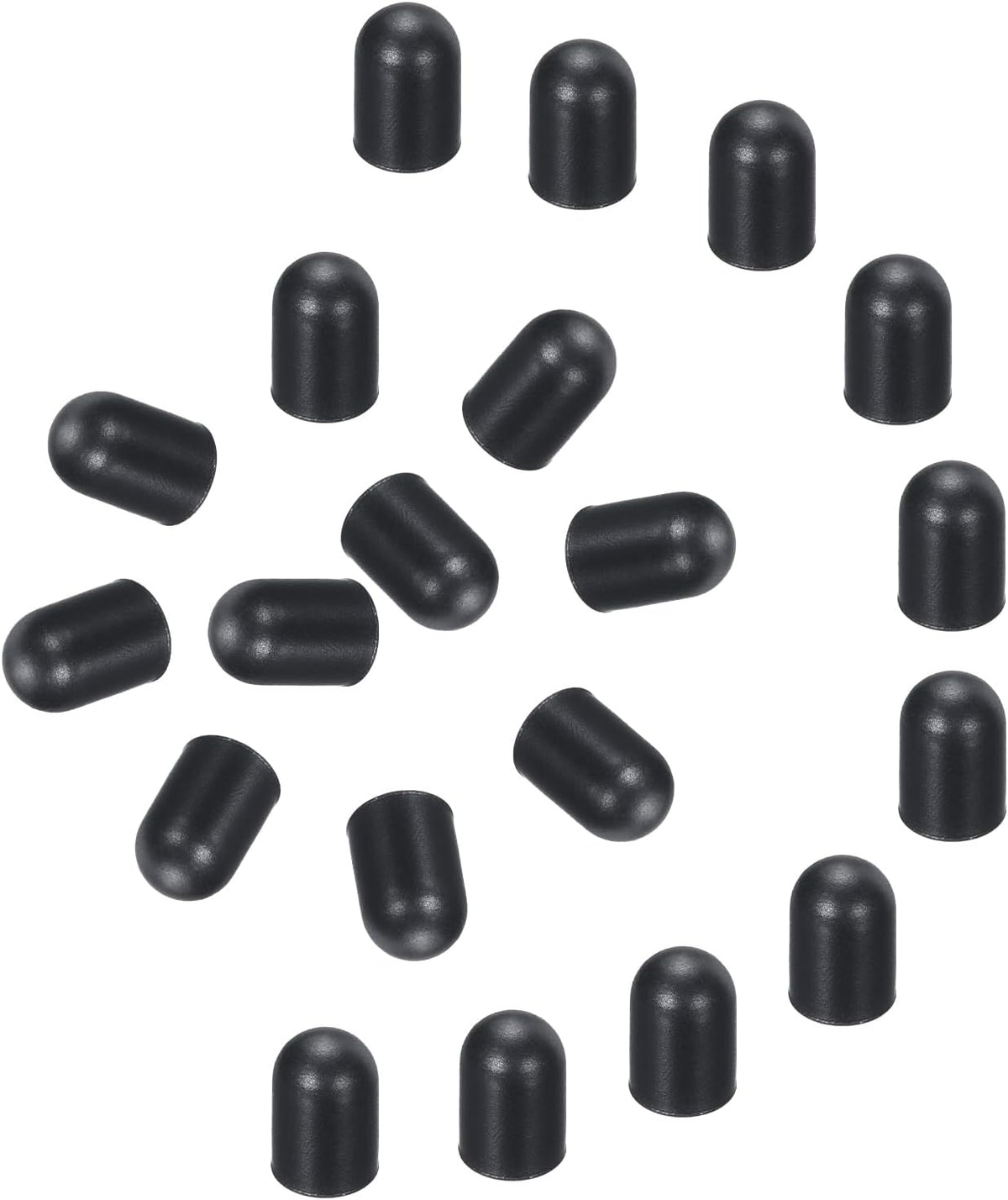 MECCANIXITY 20pcs Replacement Stylus Pen Tips 4.5mm Conductive Capacitive Touch Screen Pens Tips Silicone Rubber, Black