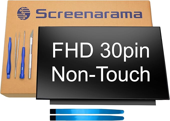 SCREENARAMA New Screen Replacement for NV156FHM-N61 FHD 1920x1080 IPS Matte LCD LED Display with Tools