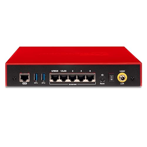 WatchGuard Firebox T45 Network Security Appliance with 1 Year Standard Support License - Advanced Firewall, VPN, Intrusion Prevention (WGT45001)
