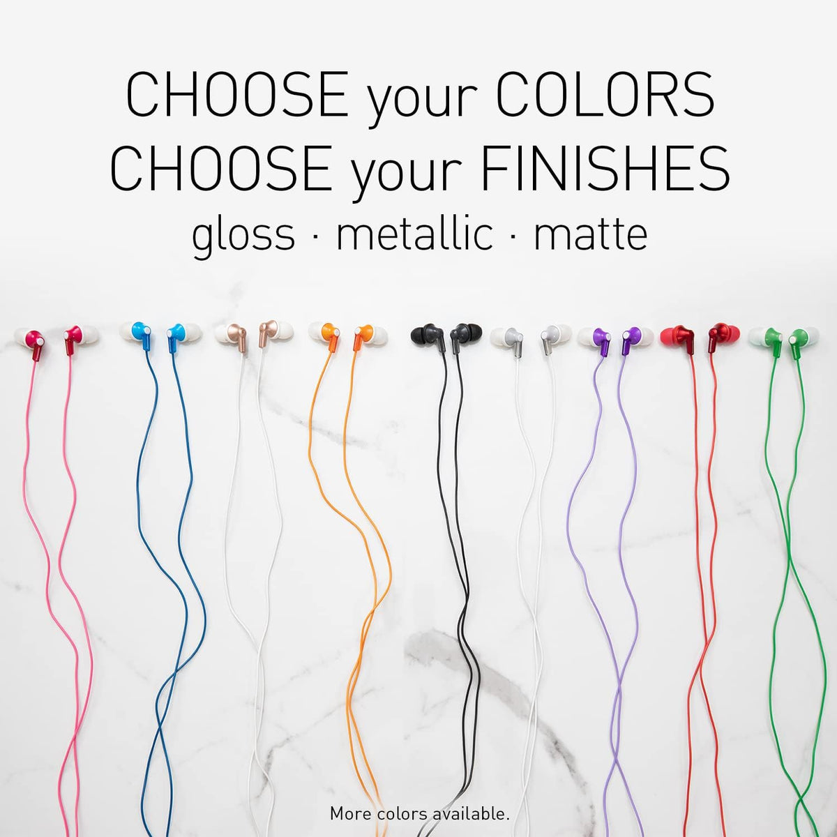 Panasonic ErgoFit Wired Earbuds, In-Ear Headphones with Dynamic Crystal-Clear Sound and Ergonomic Custom-Fit Earpieces (S/M/L), 3.5mm Jack for Phones and Laptops, No Mic - RP-HJE120-A (Blue)