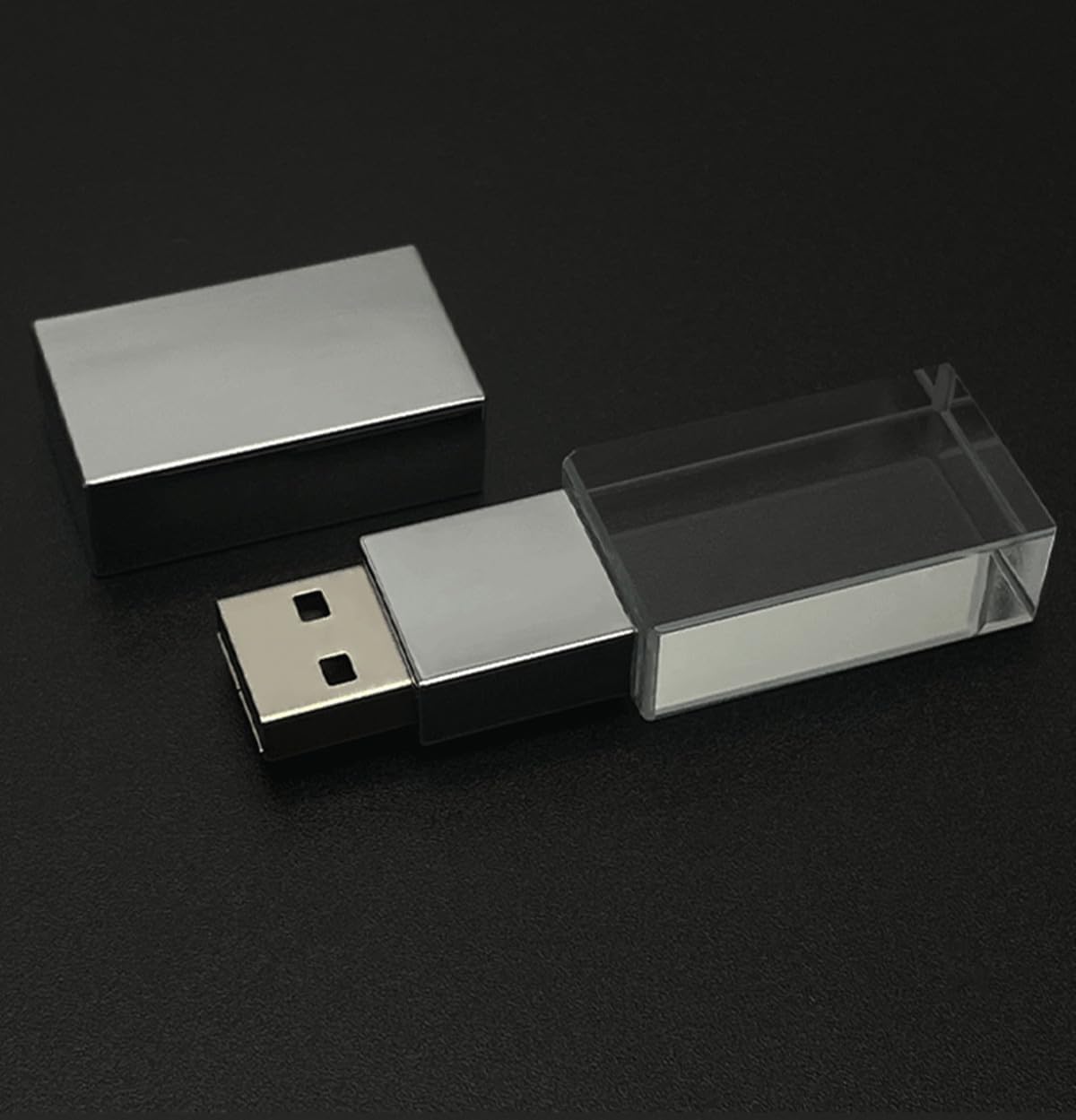 HZBDBLT 3.0 (64, Crystal USB Flash Drive LED Lighting Memory Stick Birthday Wedding Gift Pen Drive GB)
