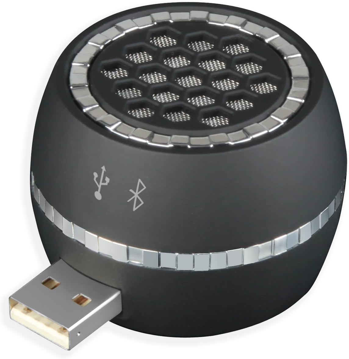 USB Mini Portable Speaker with USB Plug & Play and Bluetooth Connection, Small External Speaker for Computer/Tablet/Smartphone, Crystal Clear & Loud