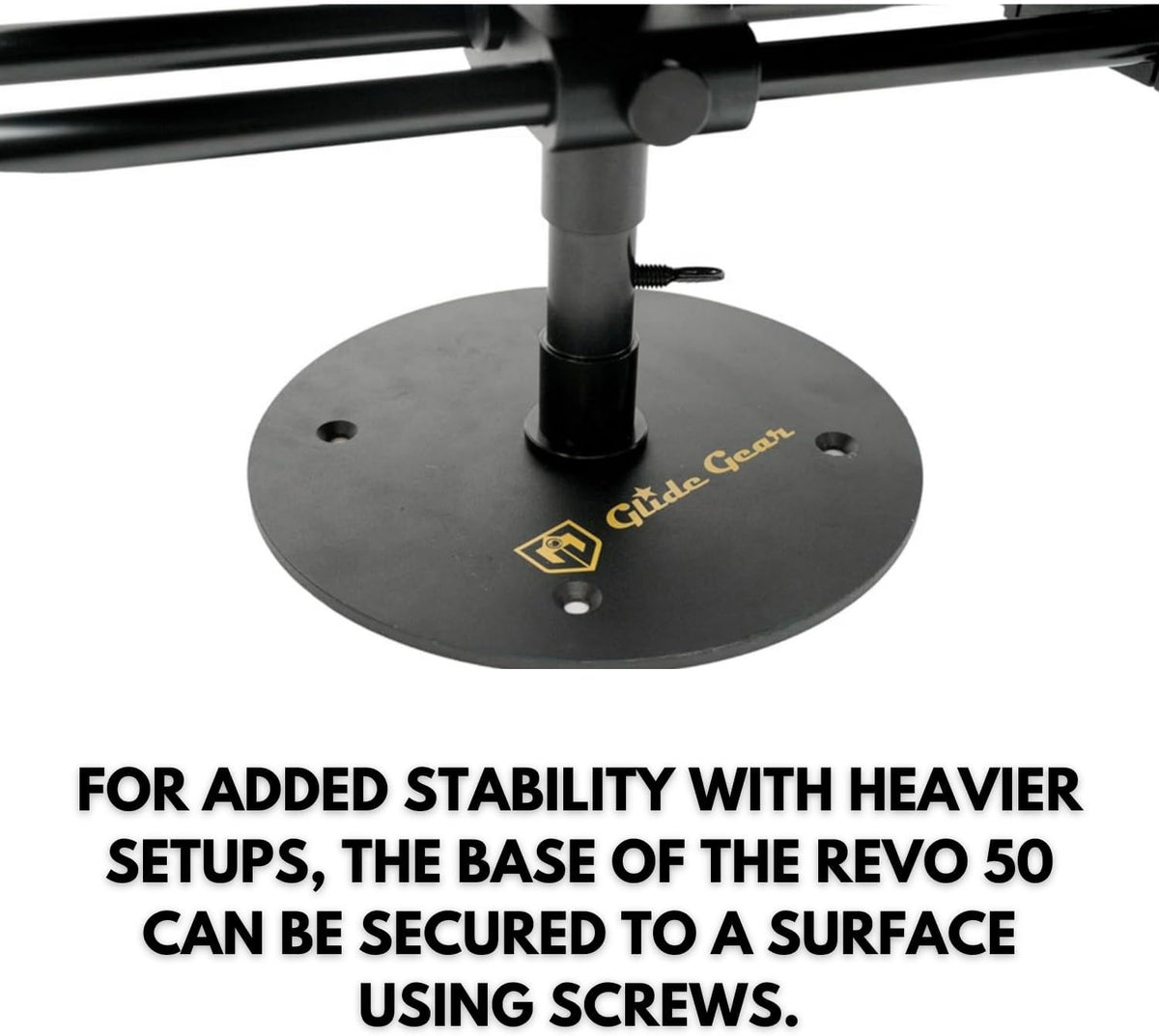Glide Gear REVO 50 360° Rotating Camera Platform Rig, Adjustable Arm for DSLR or Smartphone, Aluminum Build, Supports Up to 40lbs