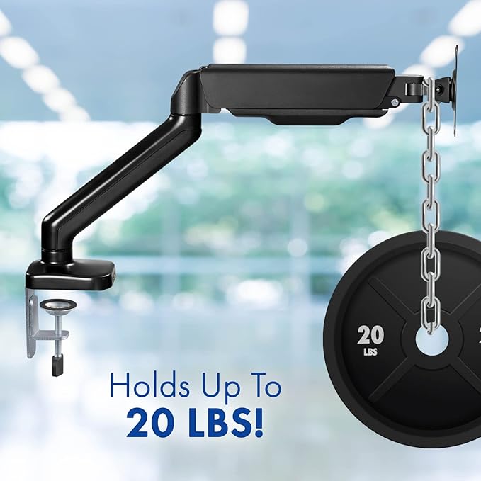 Spring LCD Monitor Arm with USB and Multimedia Ports for: Sceptre Curved 24 75Hz Professional LED Monitor 1080p 98% sRGB HDMI VGA Build-in Speakers Machine Black 2021