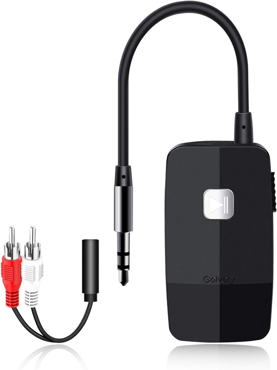 Golvery 5.4 3.5mm 20 2 Upgraded Bluetooth Receiver for Speaker, Wireless Audio Adapter for Home Audio Car Stereo