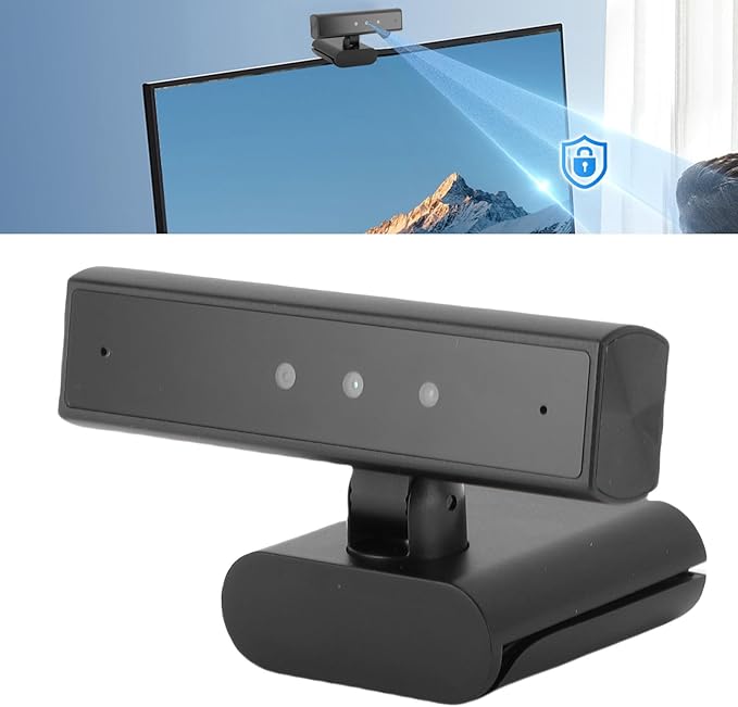 Face Recognition Computer Camera 5MP 2560x1440 Webcam with 85° FOV Noise canceling Mic Face Data Storage Fast Login Plug and Play for Business Meeting Online Calling