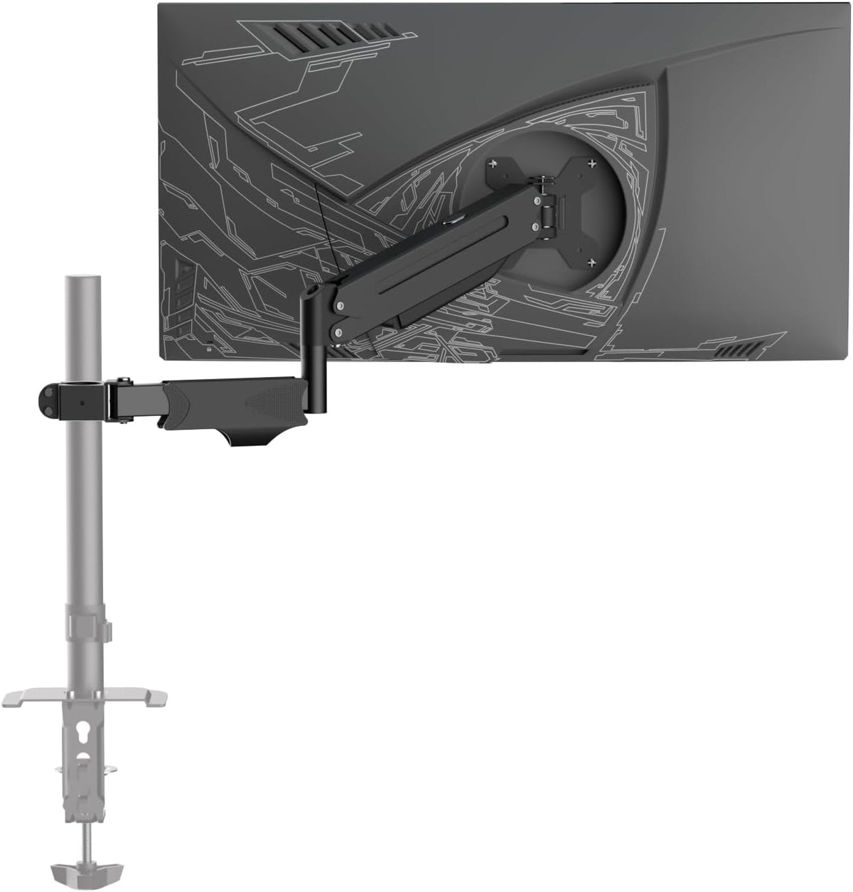 17 32 inch 22lbs, 75x75mm 100x100mm,Pneumatic suptek Single Monitor Arm for Desk Mount Stand,Adjustable Monitor Arm