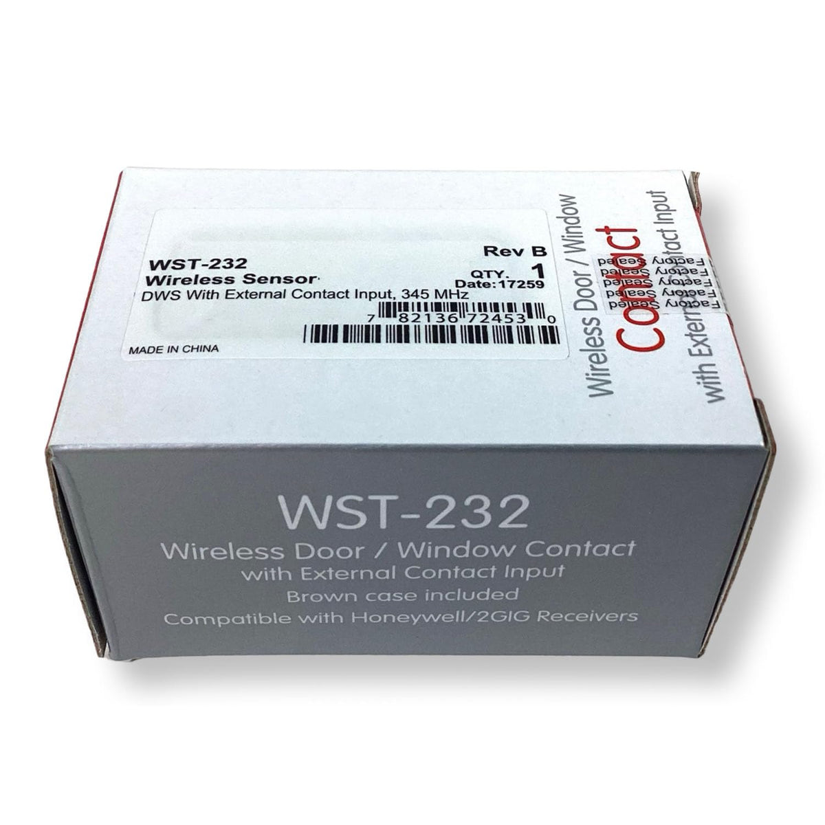 Ecolink WST-232 Wireless Door Window Sensor with External Input, Honeywell 2GIG 345MHz Compatible