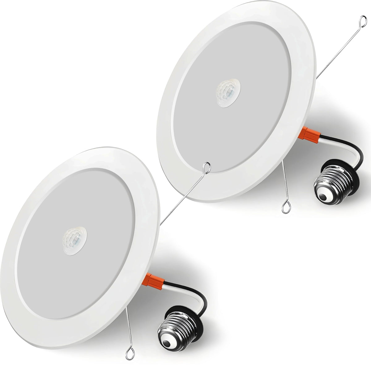 seami Motion Sensor Downlight, Dusk to Dawn Security 6 Inch Led Recessed Night Lights,17W Equivalent 100W 5800K Daylight, Indoor Motion Activation