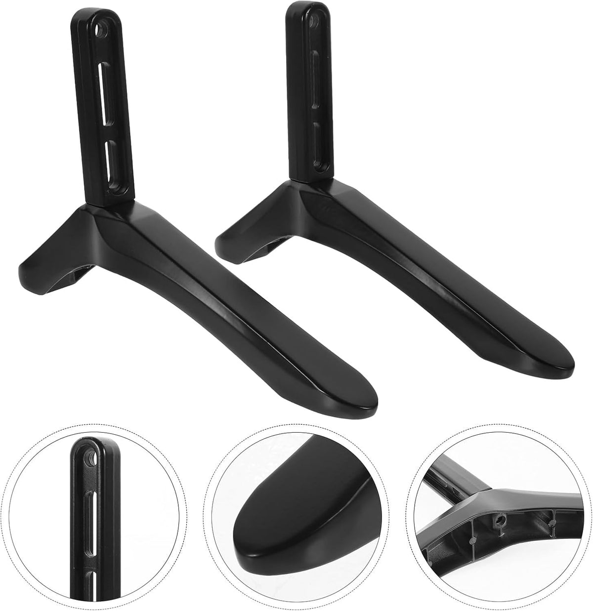 Housoutil Tv Stand Replacement Base with Screws Desktop Tv Support Bracket Suitable for Living Room and Office Use