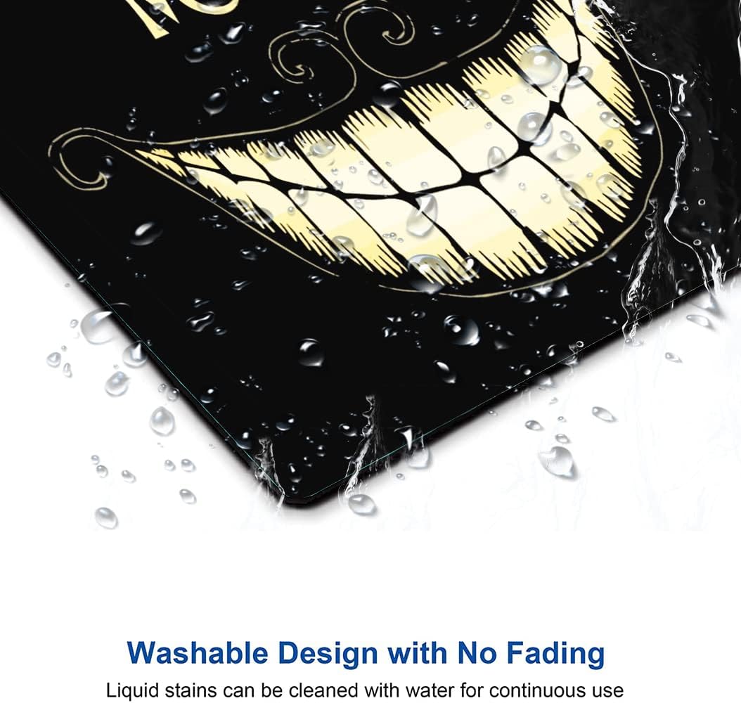 IMAYONDIA Mouse Pad - We're All Mad Here Design, Funny Mouse Mat, Square Waterproof Non-Slip Rubber Base for Computer & Laptop
