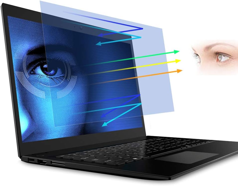 FILMEXT 2 Pack 15.6" Laptop Screen Protector Eye Protection Anti Glare Anti Blue Light Screen Protector Compatible with 15.6” HP/DELL/Asus/Acer/Sony/Samsung/Lenovo/Toshiba/Razer 16:9 Display Laptop