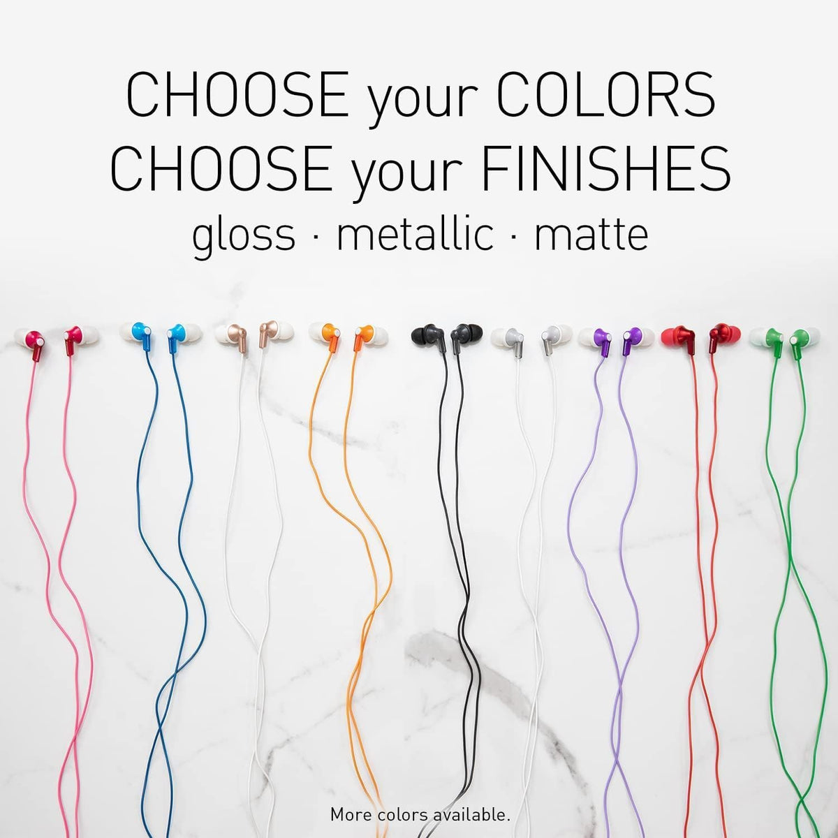 Panasonic ErgoFit Wired Earbuds, 3.5mm Jack in-Ear Headphones with Dynamic Crystal-Clear Sound and Soft Ergonomic Custom-Fit Earpieces (S/M/L), for Phones and Laptops - RP-HJE120-VA (Metallic Purple)