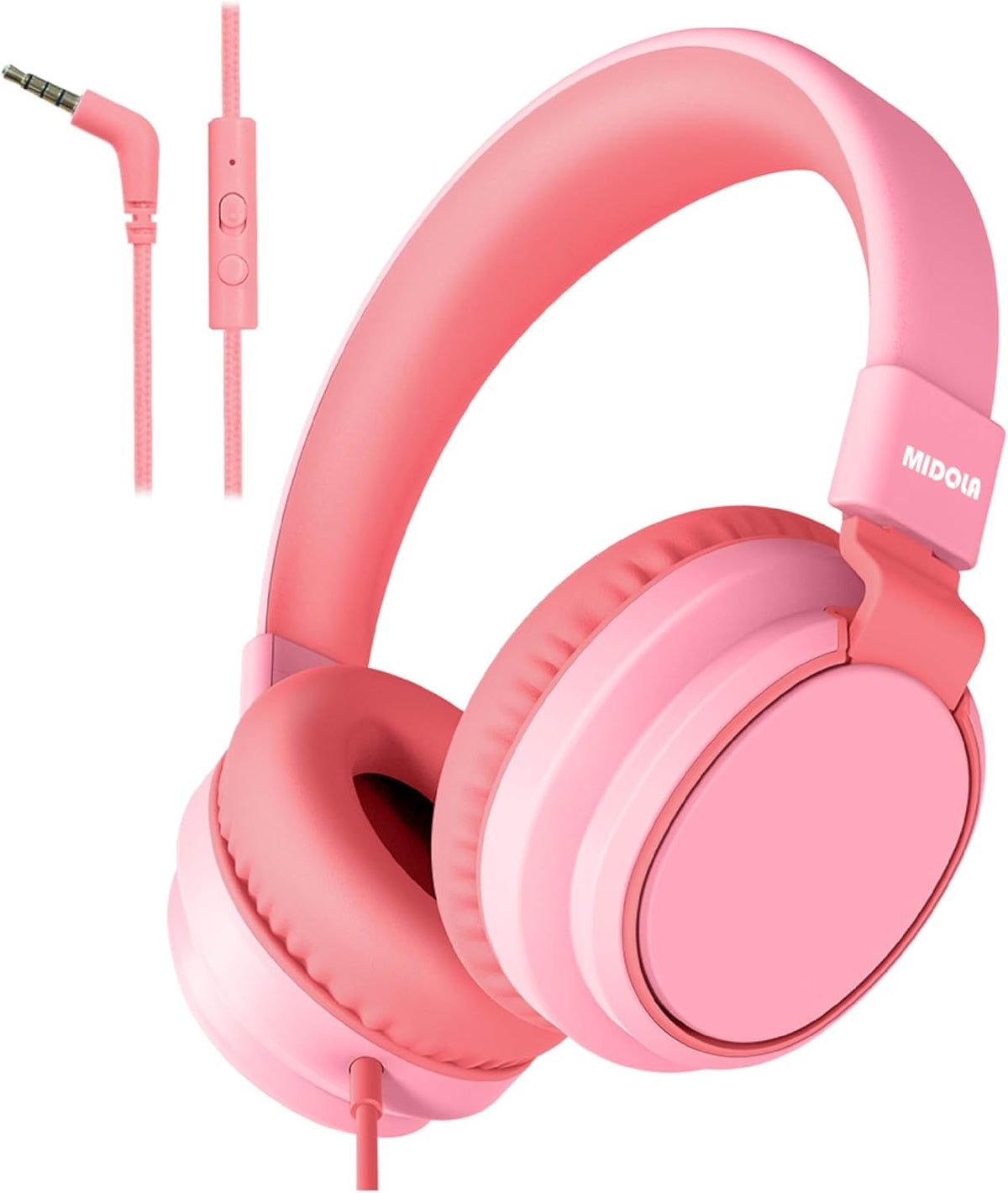 85/94dB Headset MIDOLA Kids Headphone Wired Volume Limited Over-Ear/On-Ear Foldable with Microphone Hearing Protection