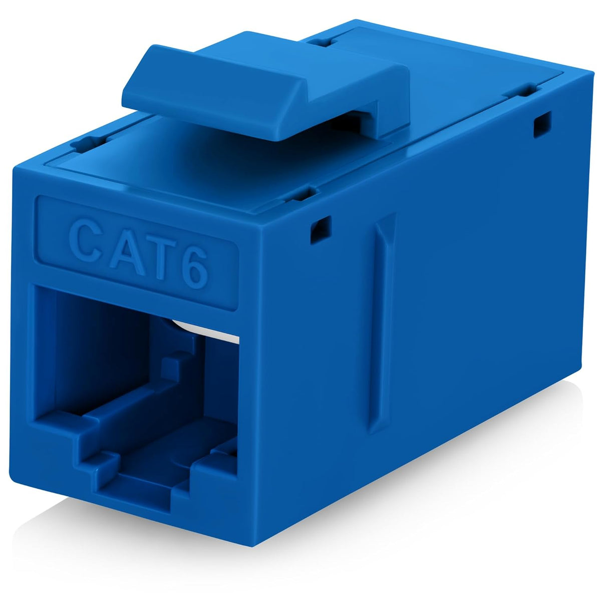 Everest Cat6 RJ45 Keystone Coupler (24-Pack) in Blue - RJ45 Coupler - Cat 6 Couplers - Female to Female Cat6 Keystone Jacks - Ethernet Couplers - Ethernet Cable Extender