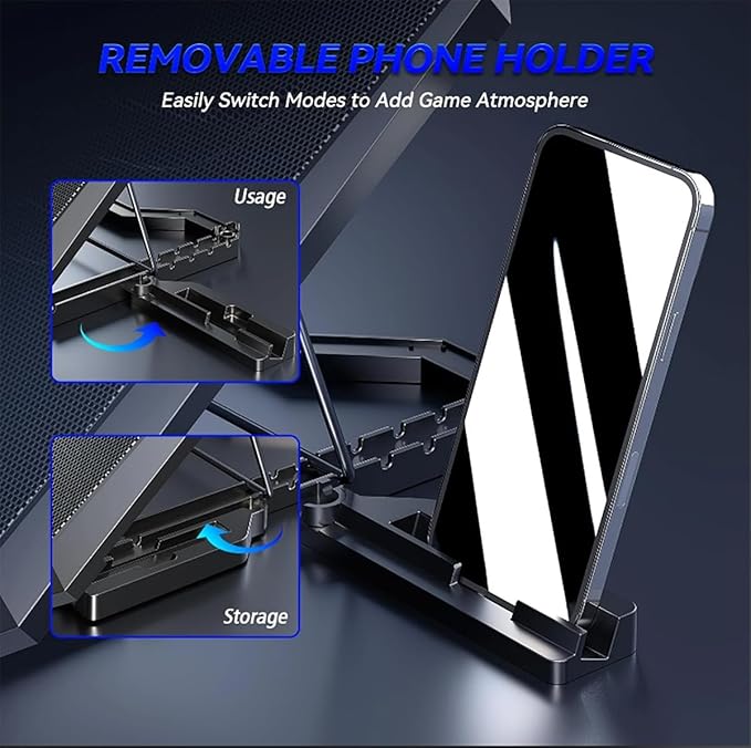 Laptop Cooling pad for Asus Republic of Gamers G57 Gaming laptops Laptop Cooler with 8 Fan Adjustable Speed 5-Level Height Adjustment Mute Silent2 USB-A PortBuilt-in Phone Stand