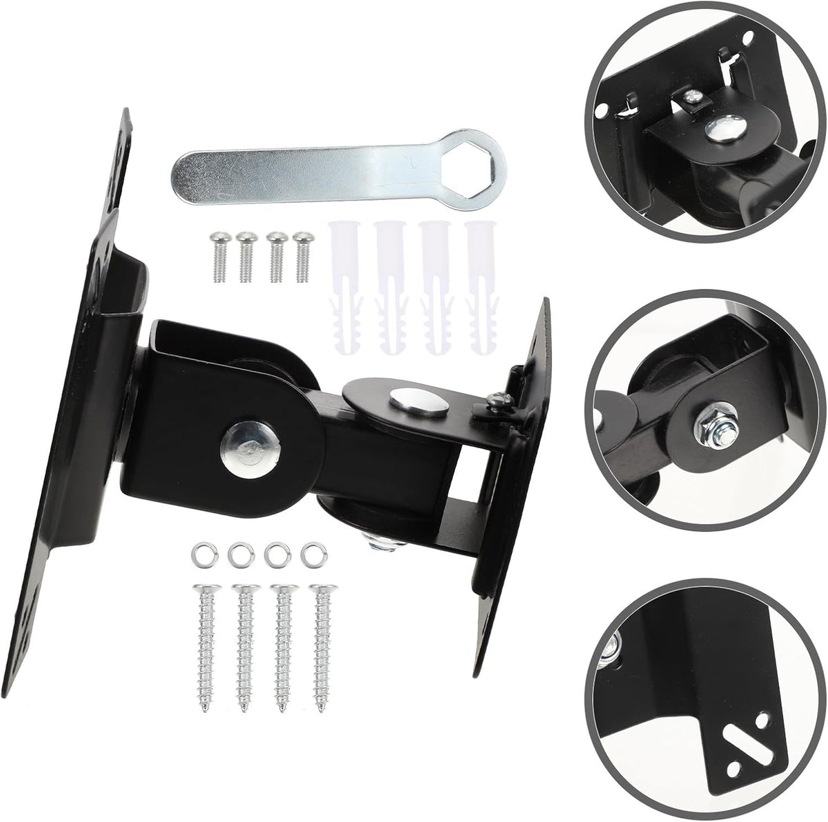 Homoyoyo 360 14-27 Inch Wall Mount Tv Bracket and Monitor Mount with Rotation Metal Pivot, Compatible with LCD Screens