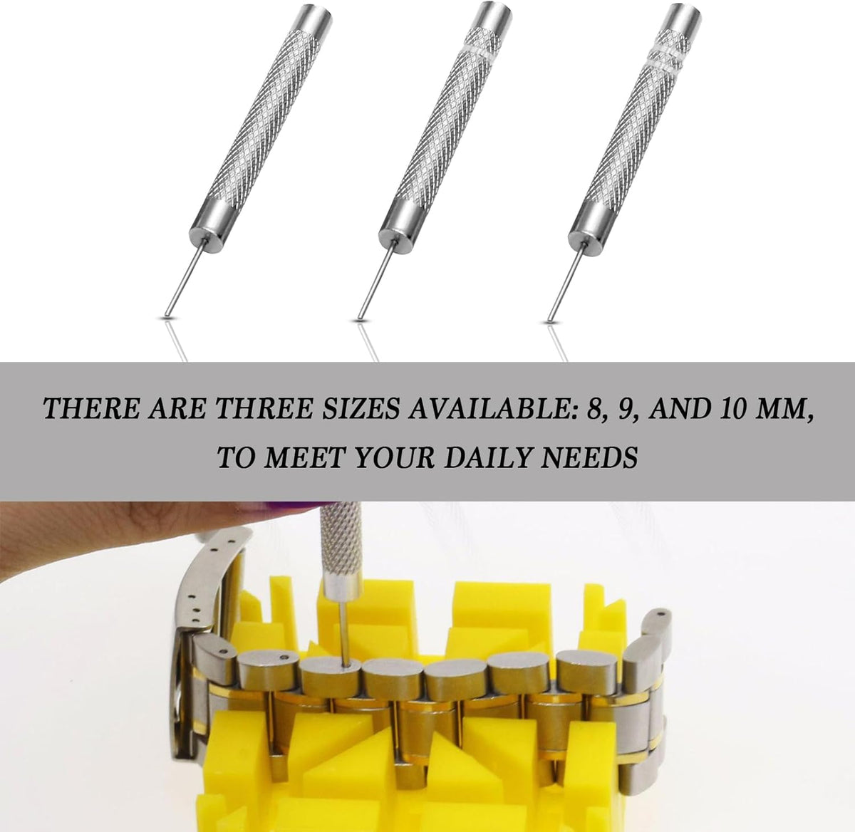 7 Pcs SIM Card Removal Tool - SIM Ejector Tool Tray Eject Pins Compatible with All Smartphone iPhone iPad Samsung HTC, Includig 3 Size Watchchain Link Remover