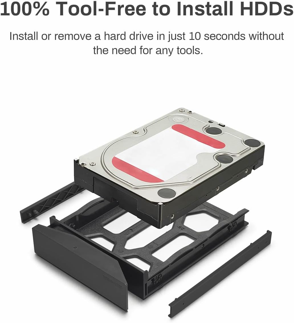 TERRAMASTER F4-424 NAS Storage 4Bay - N95 Quad-Core CPU, 8GB DDR5 RAM, 2.5GbE Port x 2, Network Attached Storage with High Performance (Diskless)