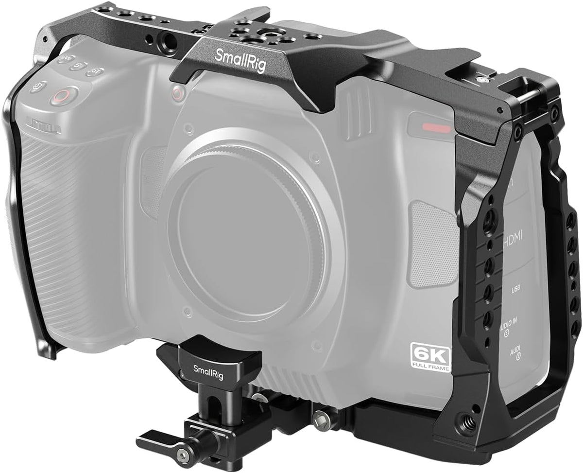SmallRig Cage for Blackmagic Design Cinema 6K, Only for BMCC 6K, Full/Half Cage Included Lens Mount Converter Support, Anti-Deflection, Anti-Scratch, Full Access Design - 4785