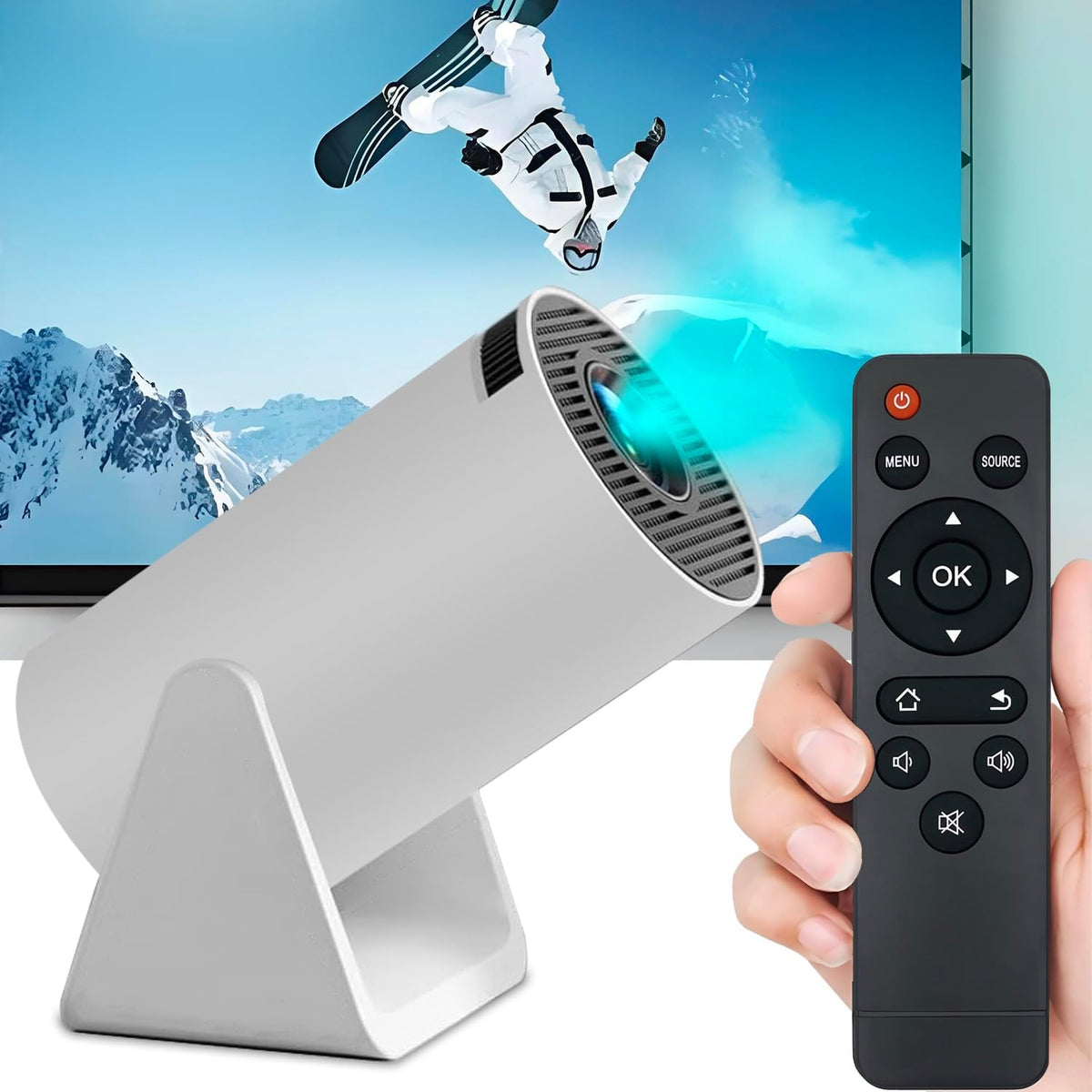 HODSEUKIN S27 Replacement Remote Control for Mini Projector,Compatible with Wimius Mini Portable Projector.