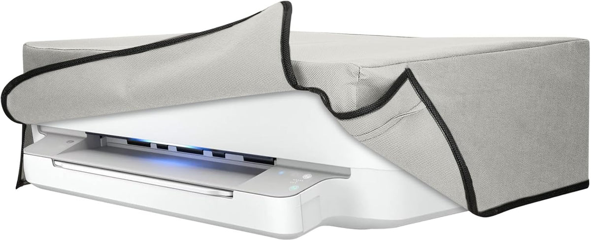 6020e 6055e kwmobile Dust Cover Compatible with HP Envy / Envy - Printer Case - Fabric Protector Cover - Light Grey