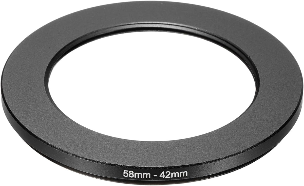 58mm 42mm, PATIKIL Step Down Ring Adapter to Filter Step-Down Rings Camera Lens Filters Metal Ring Digital for ND IR