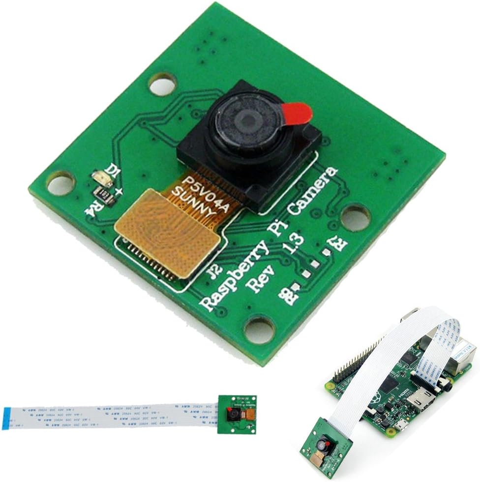 HiLetgo OV5647 5MP OV5647 A/B+/2 Camera Camera Module Raspberry Pi Camera for Raspberry Pi Model B with Cable