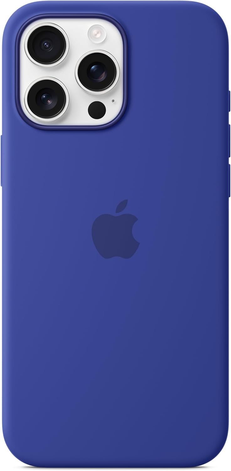 Apple iPhone 16 Pro Max Silicone Case with MagSafe and Camera Control: Lightweight Phone Case, Wireless Charging Compatible, Smooth Matte Finish; Ultramarine