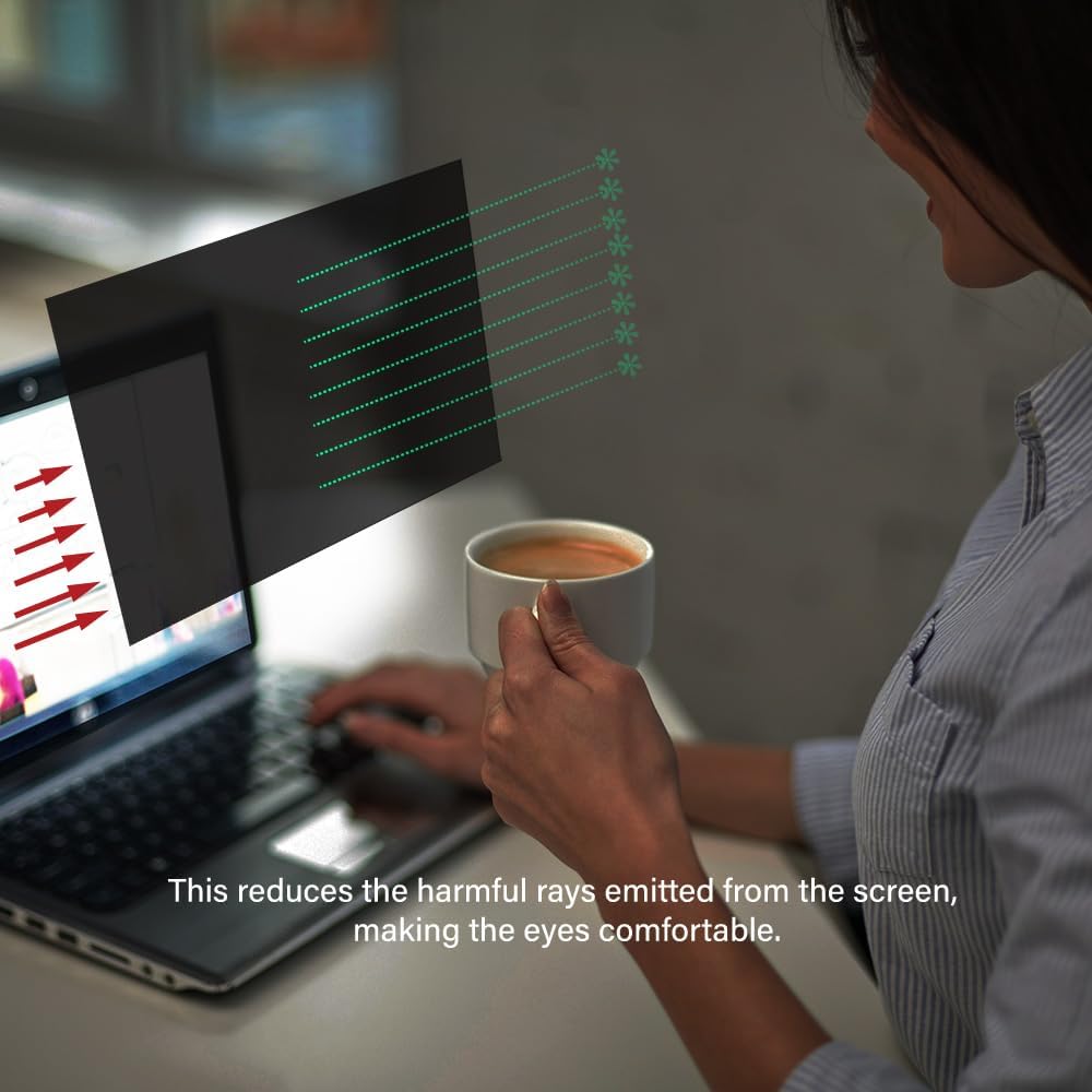 19 Inch - 5:4 Aspect Ratio - Computer Privacy Screen Filter for Standard Square Monitor - Anti-Glare - Anti-Scratch Protector Film - Protects Your Eyes from Harmful Glare and Blue Light