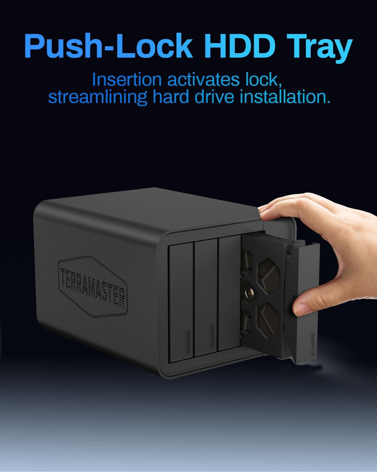TERRAMASTER F4-424 Max NAS Storage - 4Bay Core i5 1235U 10-Cores 12-Threads, 8GB DDR5 RAM, Dual 10GbE Ports, Network Attached Storage Peak Performance for Business (Diskless)