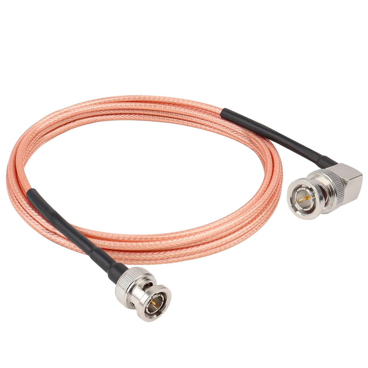 6FT, 75 RG179 3G/6G XRDS - RF Flexible Right Angle Video Cable, Ohm BNC Male Extension Cable for HD SDI Camera Monitor