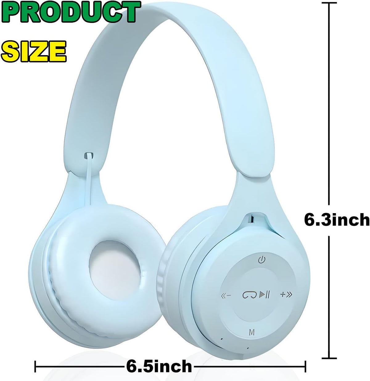 Generic Headset Upgraded Hybrid Noise Cancelling Bluetooth Headphones Over Ear Wireless Bluetooth with Mic Soft-Earpads