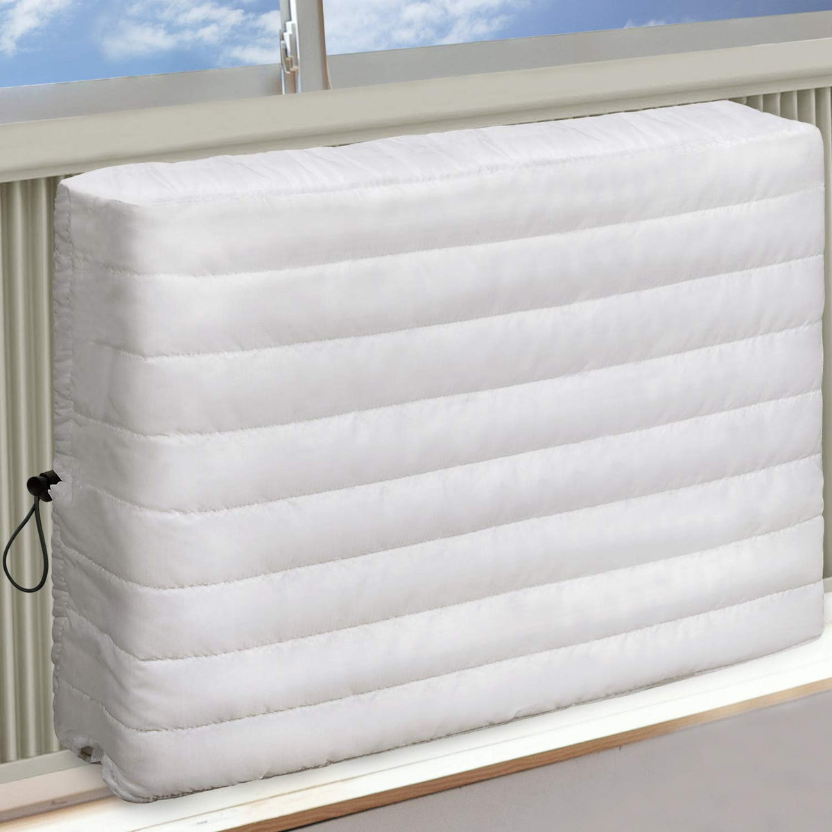 BRIVIC Indoor Air Conditioner Cover AC Cover for Inside Window Unit 28 x 20 x 3.5 inches(L x H x D),White