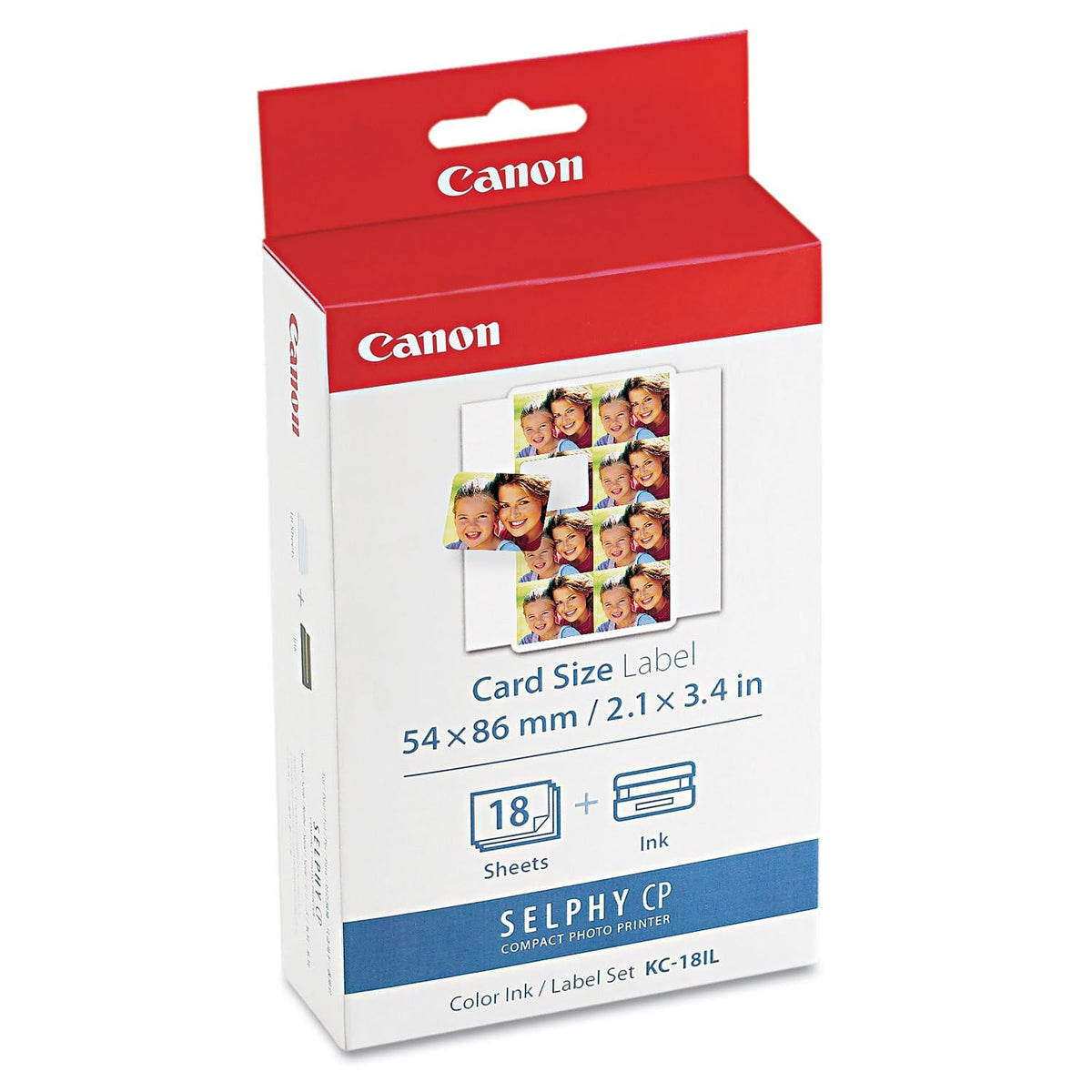 Canon KC-18IL Color Ink and Label Set (CP-100/200/300 Printers)